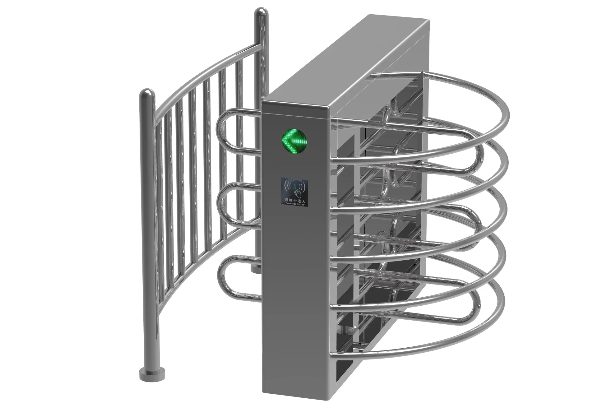 Puerta de torniquete inteligente de alta calidad, elegante y duradera, robusta, de seguridad ultraalta