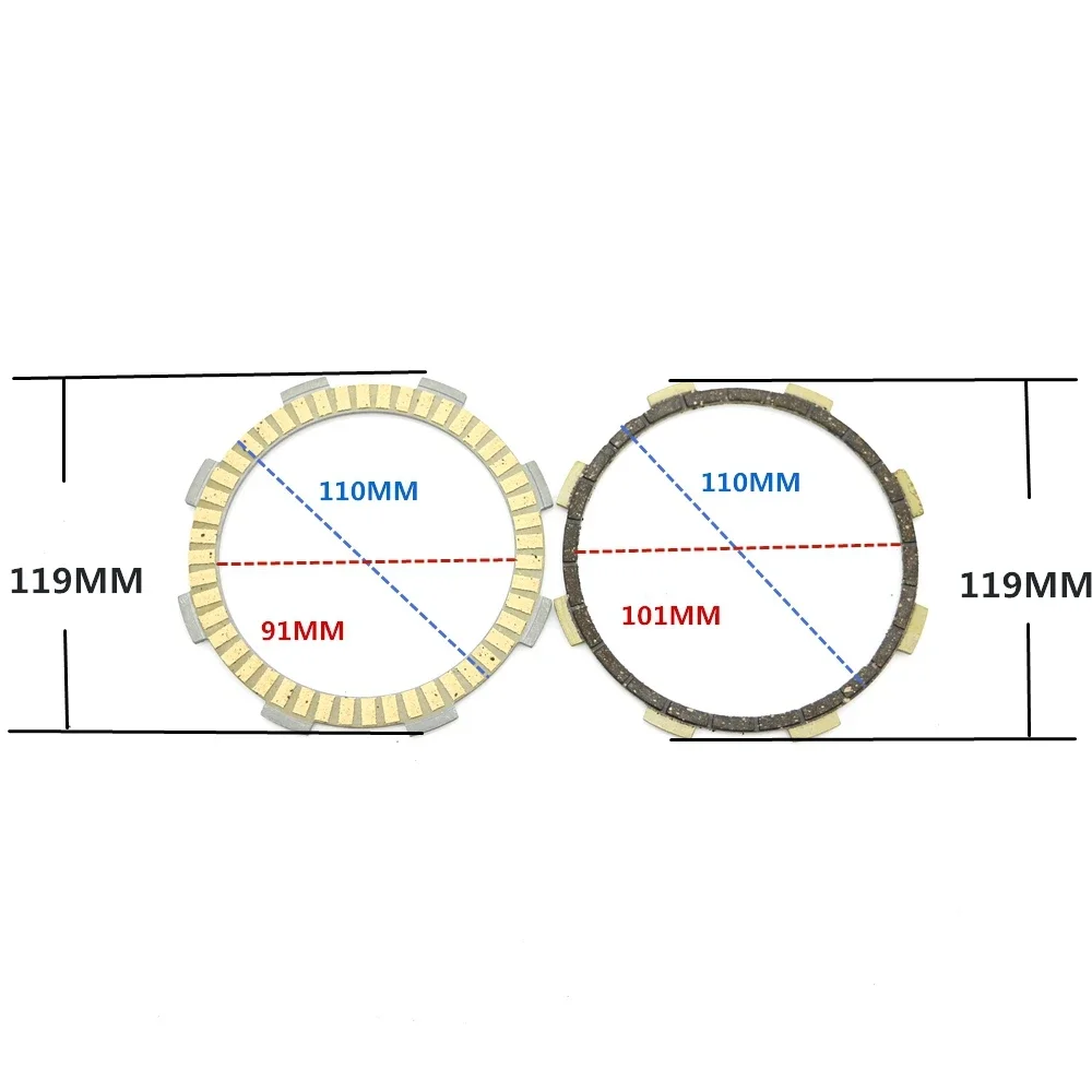 Motorcycle Clutch Plate Steel Plate Friction Disc For DUKE200 2012-2024 RC200 2014-2024 DUKE RC 200 2018 2017 2016 2015 2013