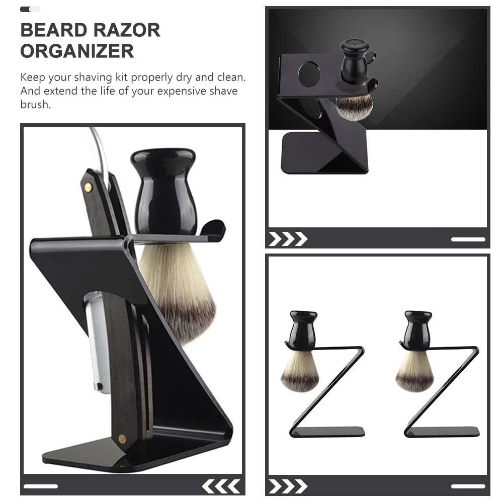 ที่วางแปรงโกนหนวด ที่เก็บแปรงโกนหนวดสำหรับผู้ชาย ชั้นวางของในห้องน้ำ ที่วางแปรงโกนหนวดแบบตั้งโต๊ะ ที่วางแปรงโกนหนวดสำหรับเดินทาง อุปกรณ์ดูแลตัวเอง