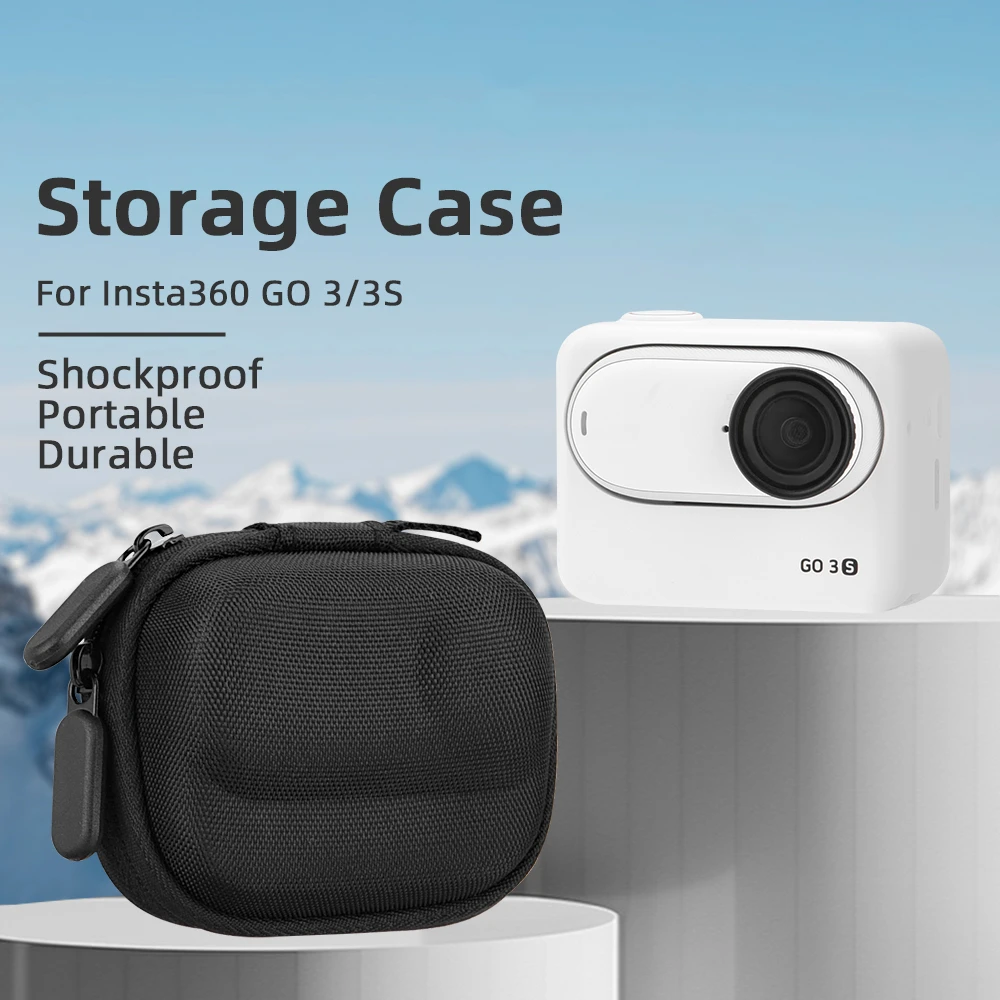 

for Insta360 GO3S Storage Bag Camera GO3 Portable Protective Box Accessories Black