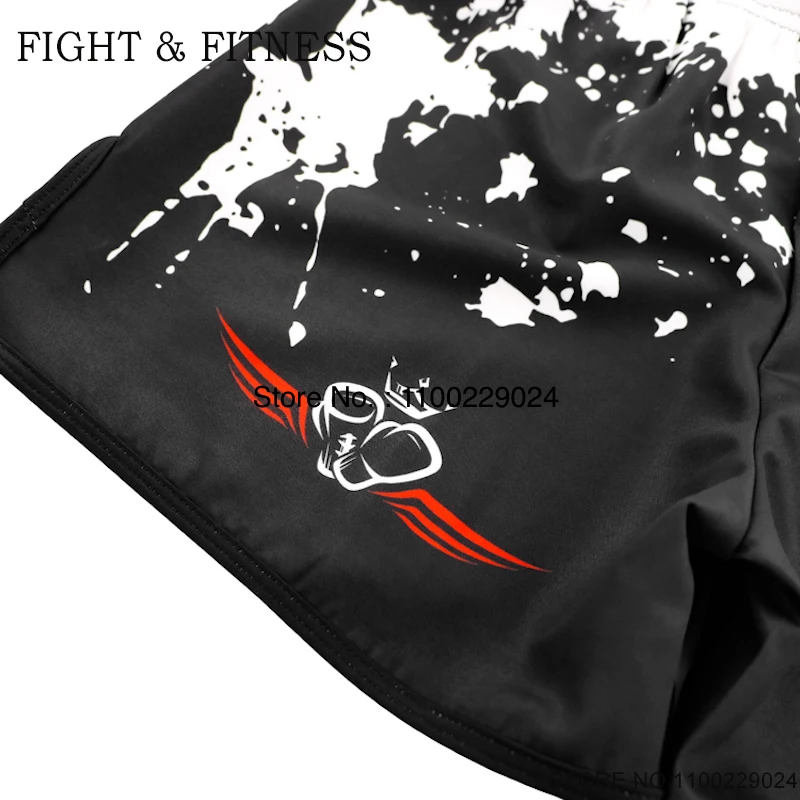 Boxing Shorts Animal Print Muay Thai Shorts Men Women Junior Stretchy Fight Kickboxing Pants Gym Training Match MMA Clothing