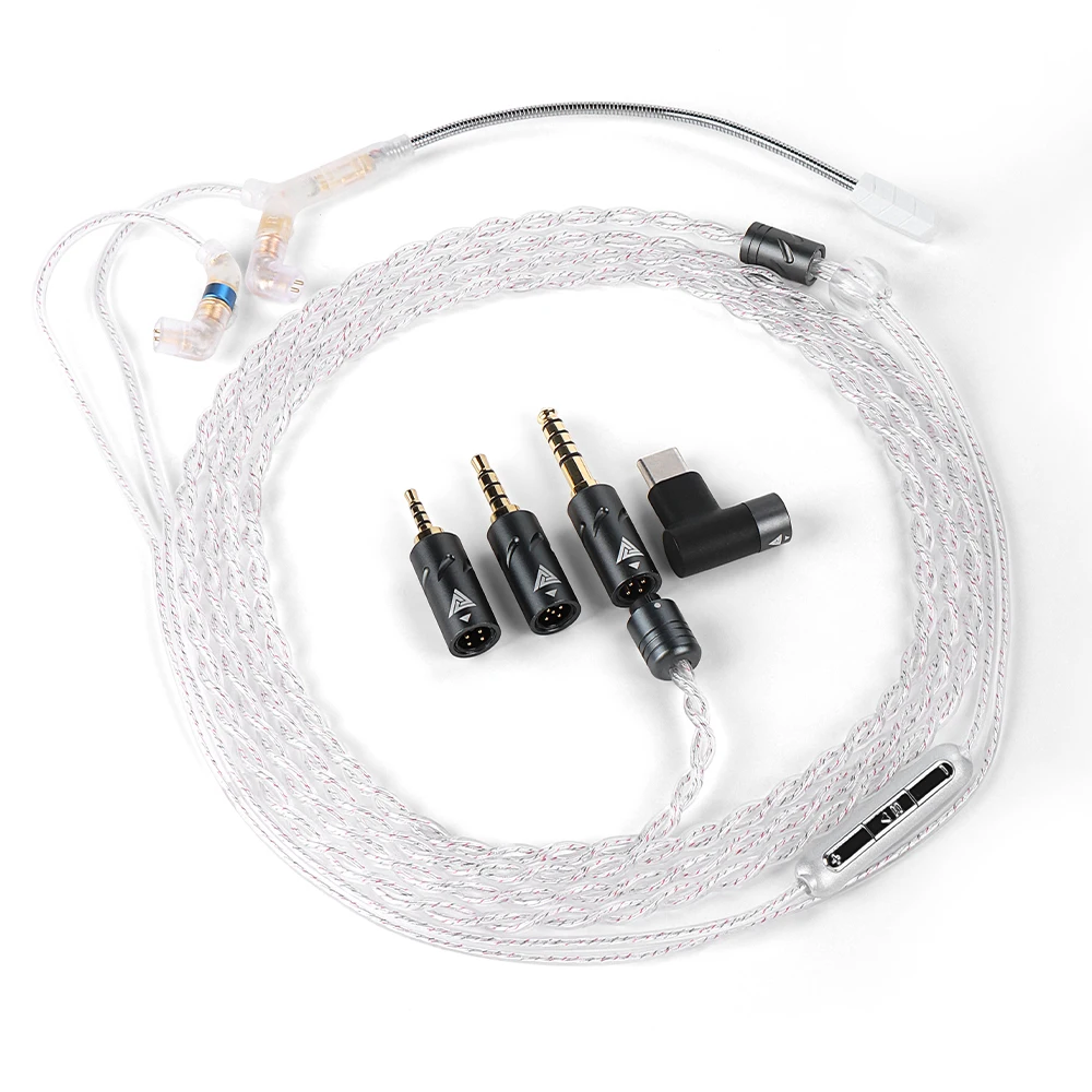 

QKZ Q7-MAX Oxygen-Free Copper with Silver-Plated Upgrade Cable and Microphone Born for Gaming