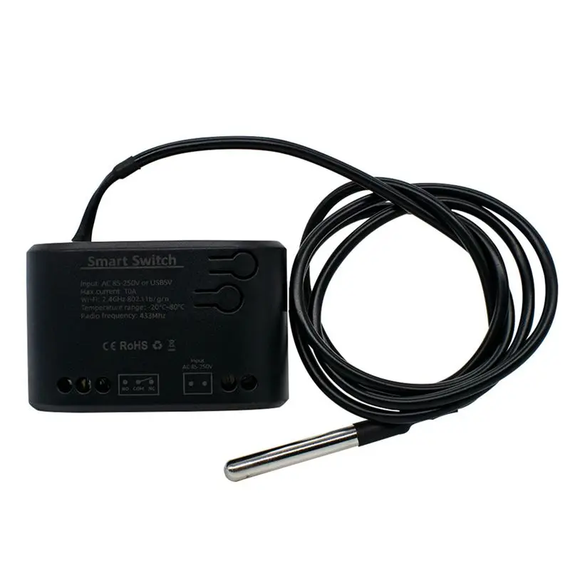 DT19-Tuya Smart Switch Tuya Wifi Smart Temperature Switch Smart Switch With Thermostat Sensor