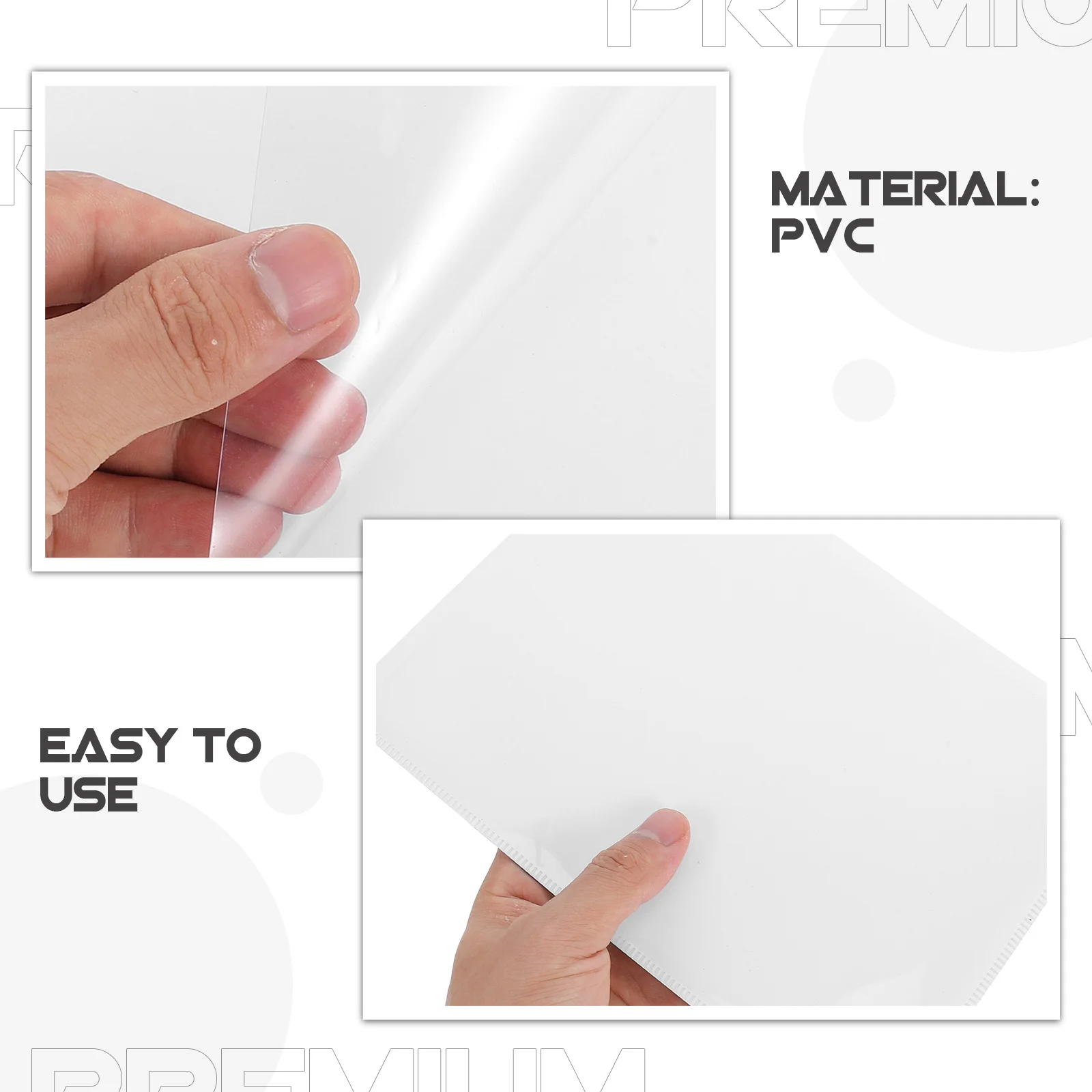 Магнитный органайзер для файлов A5 8,8X6,4 дюйма, прозрачный пластиковый держатель для документов для офиса, школы, надежная быстрая застежка