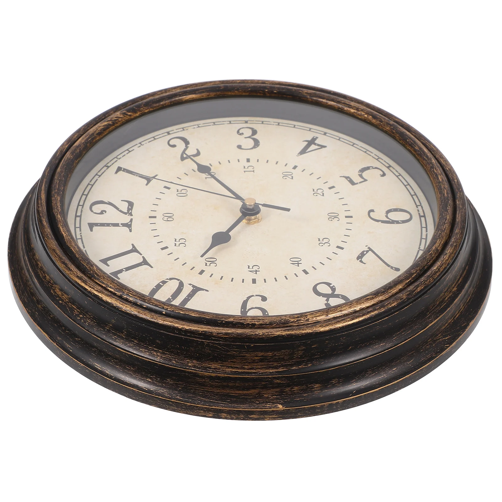 

Retro Wall 12 Inch Metal Silent Non-Ticking Quartz Decorative Clock For Living Room Bedroom Cafe Bar Hotel Home Decoration Wall