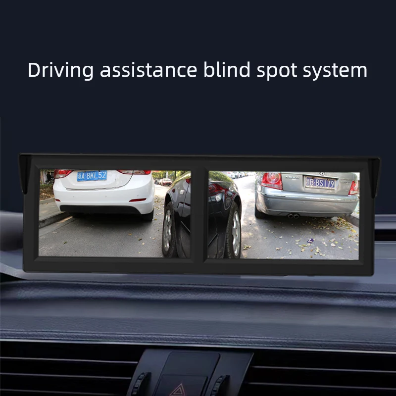 Car blind spot lane change assist system, high-definition night vision waterproof, universal reversing camera 12v model universa