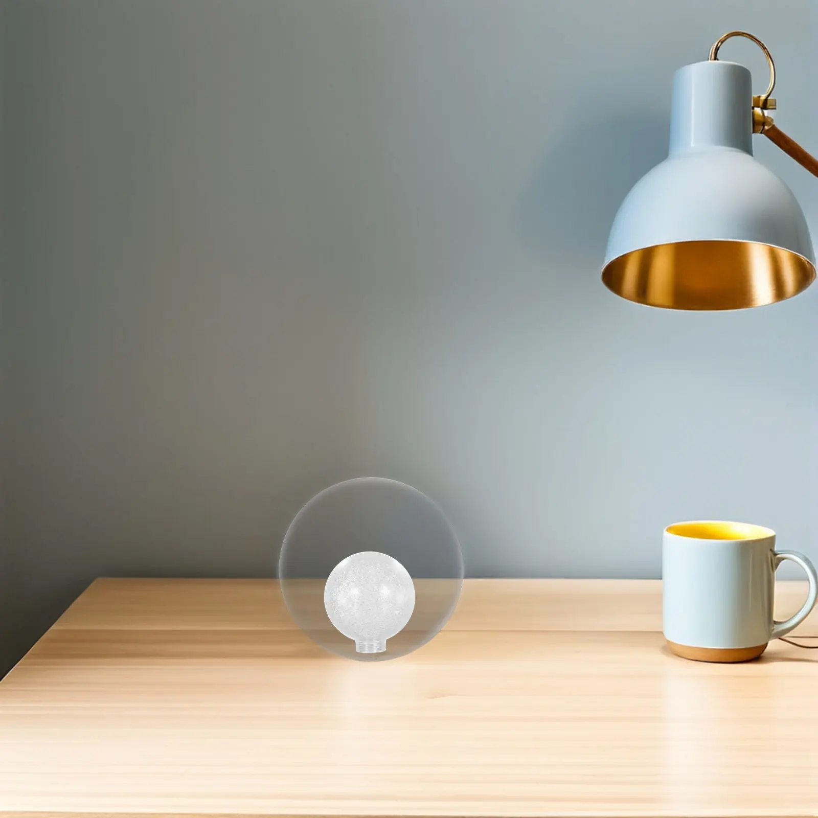 

Тройной вогнутый стеклянный плафон-шар для лампы G9, современный сменный плафон для потолочного светильника, прозрачный, высокопрозрачный, двойной