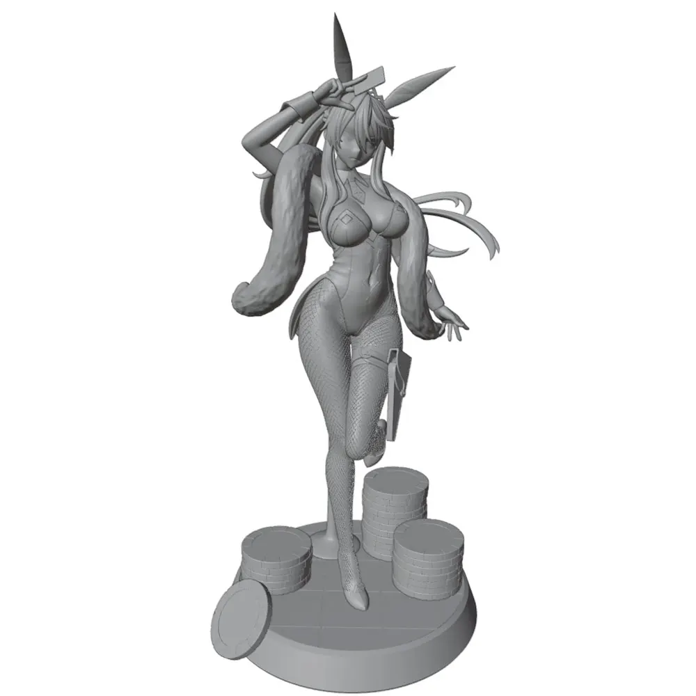 75mm100mm120mm150mm Anime Character Statue GK Miniature 3D Printed Gray Model Figurine DIY Doll Model Unassembled And Unpainted