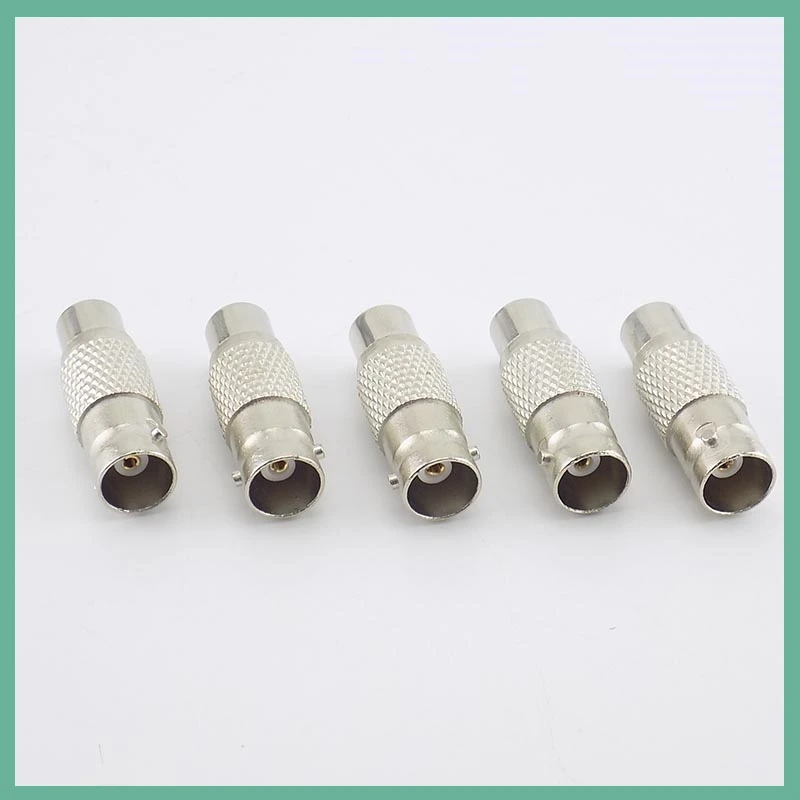 BNC Female to RCA Female Socket Coaxial Adapter Converter Connector for Audio Video Camera Straight Cable E3