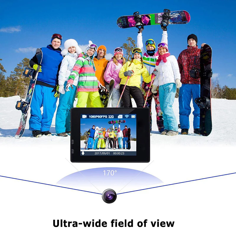 Xiaomi 4K Sport Camera Wireless WiFi Intelligent HD Mini Camera DV Anti shake recorder For Outdoor Waterproof Sports Bicycle Car