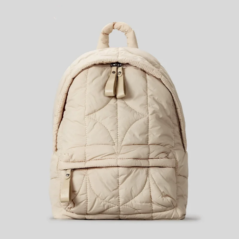 Ultralight Space Down Backpack Quilted Padded Ultralight School Backpacks Bags for Girls Casual Trend Dailytravel Bags