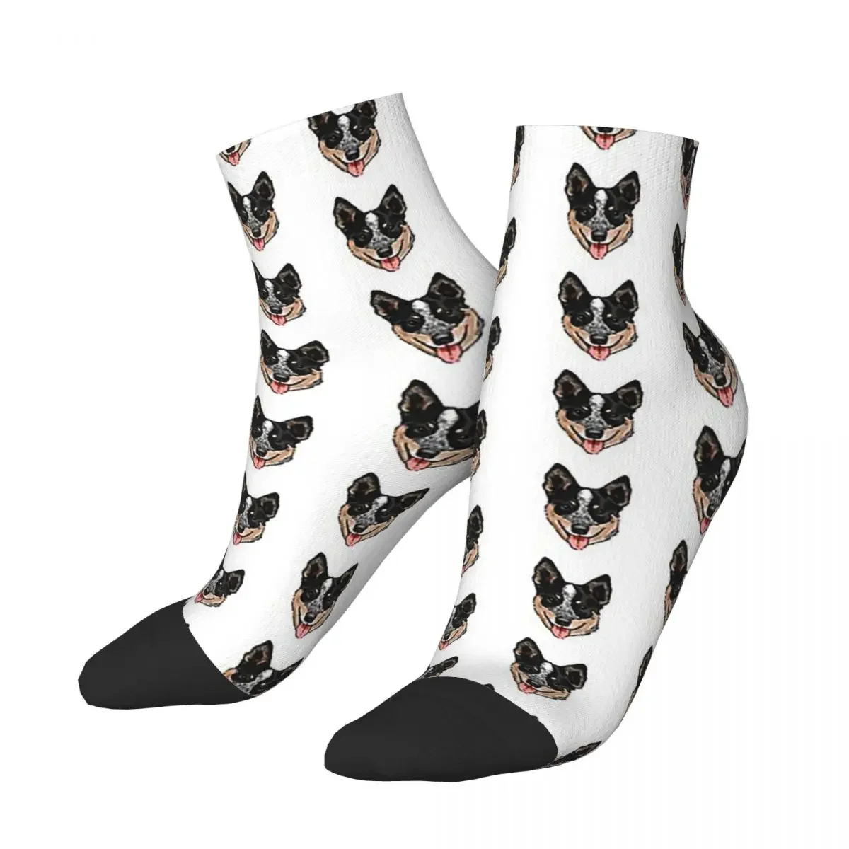 Australian Cattle Dog Lover, Blue Heeler Love Socks Harajuku Sweat Absorbing Stockings All Season Socks for Man's Woman's Gifts