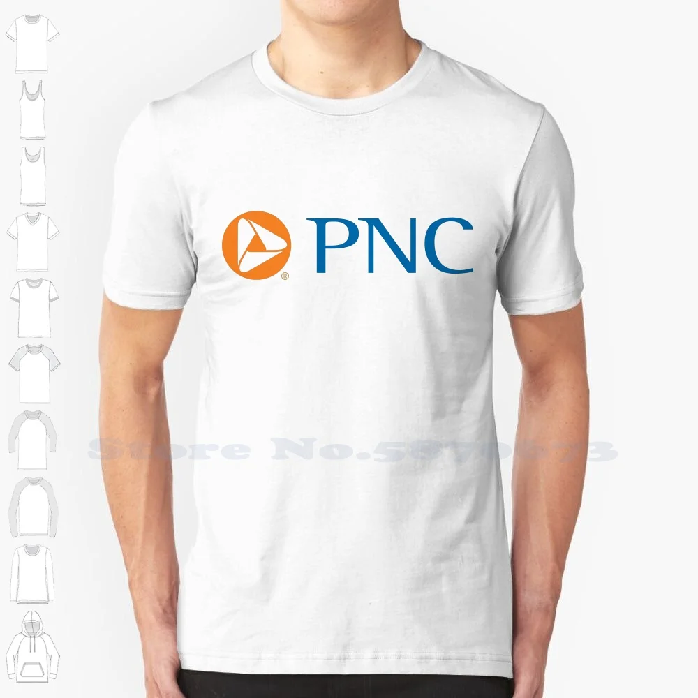 PNC Bank Logo High-quality T Shirts Fashion T-shirt New 100% Cotton Tee