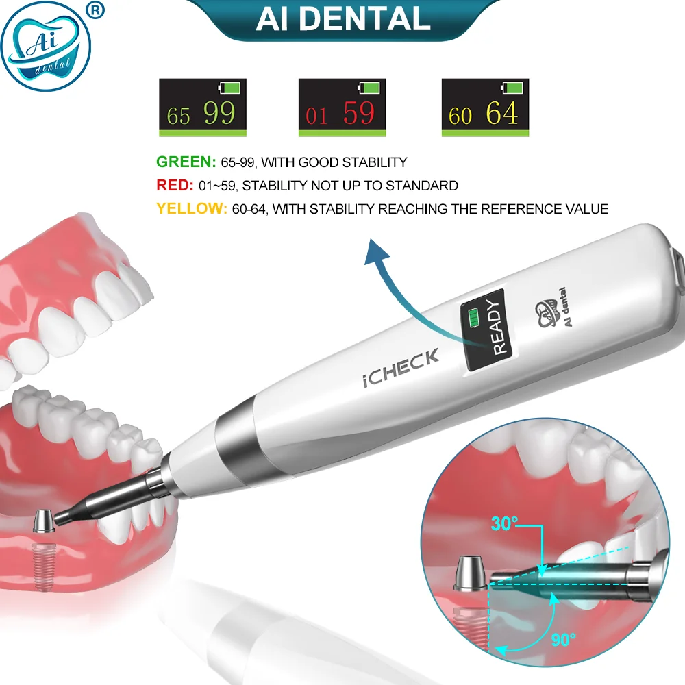 AI-ICHECK Dental Implant Stability Meter For Measuring The Stability Of Implants Resonance Frequency without LED Indicator