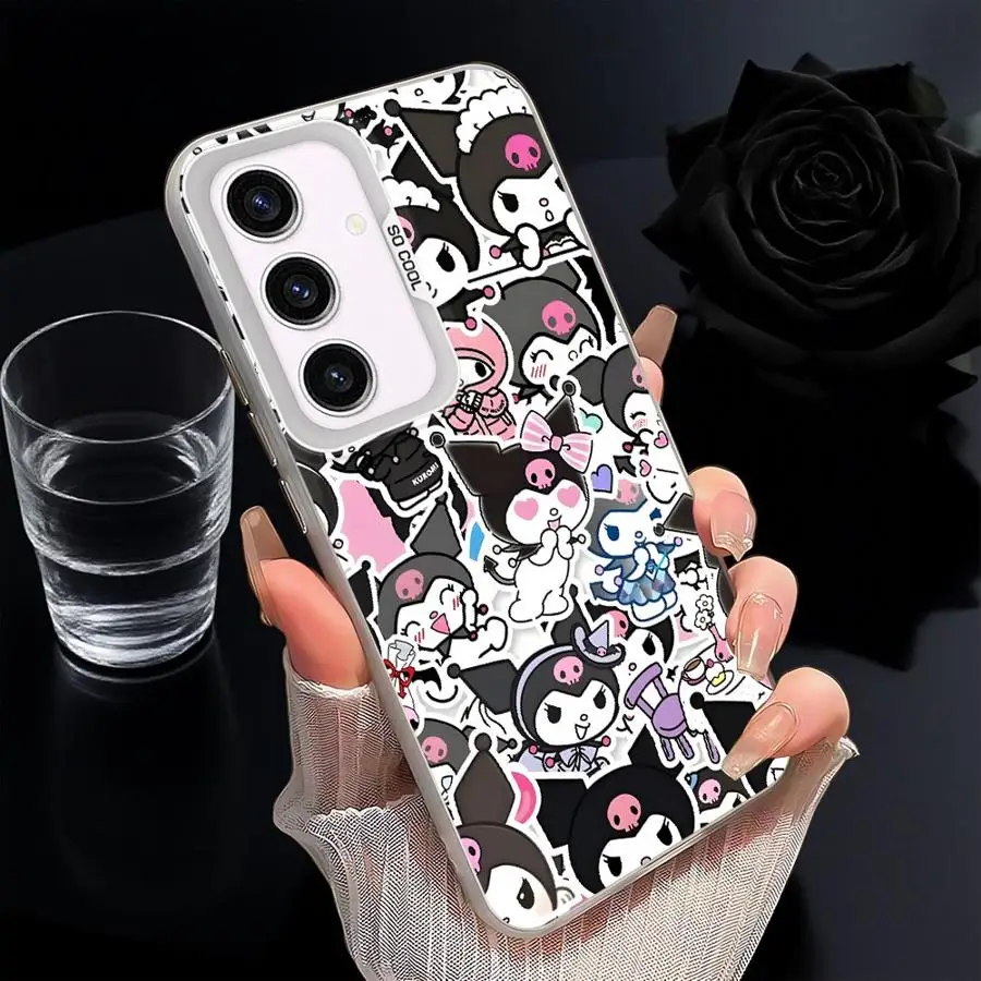 Kuromi anime volta capa de telefone para samsung galaxy a33 a34 a32 a25 a53 a24 a22 a52 a73 a36 a26 a23