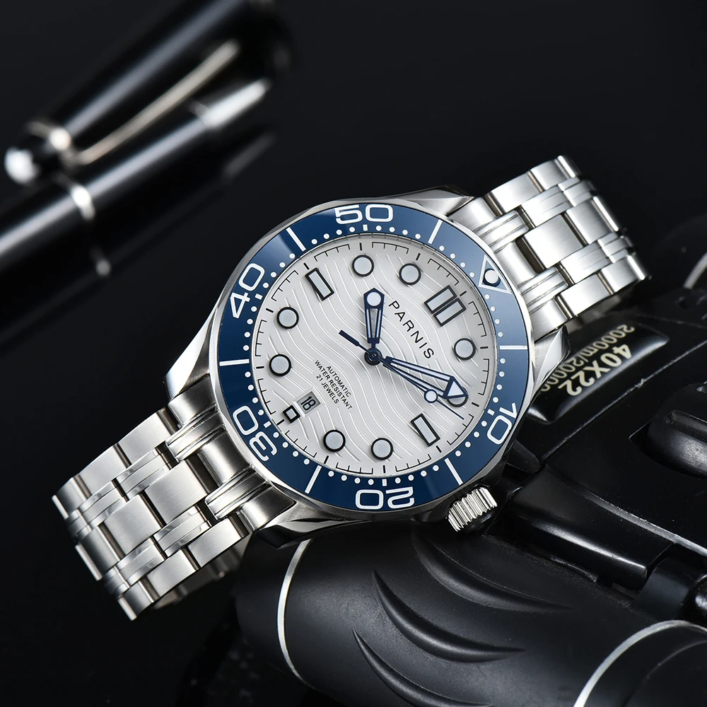 Parnis 42mm 2023 New Arrival Miyota8215 Automatic Mechanical Luminous Men Wristwatch