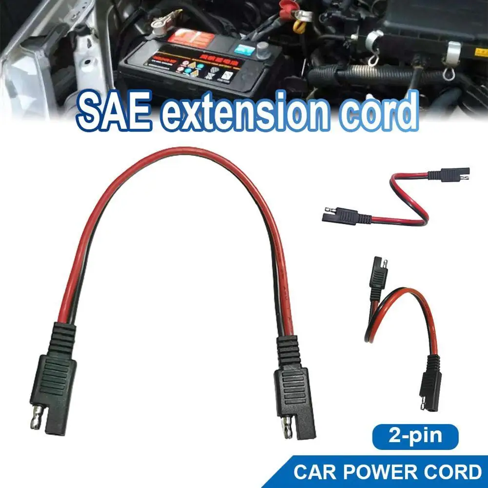 2 Pin SAE To SAE Quick Connector Battery Plug Wire 14AWG SAE Power Vehicle Extension Cable 30cm Battery Quick Disconnect Wire