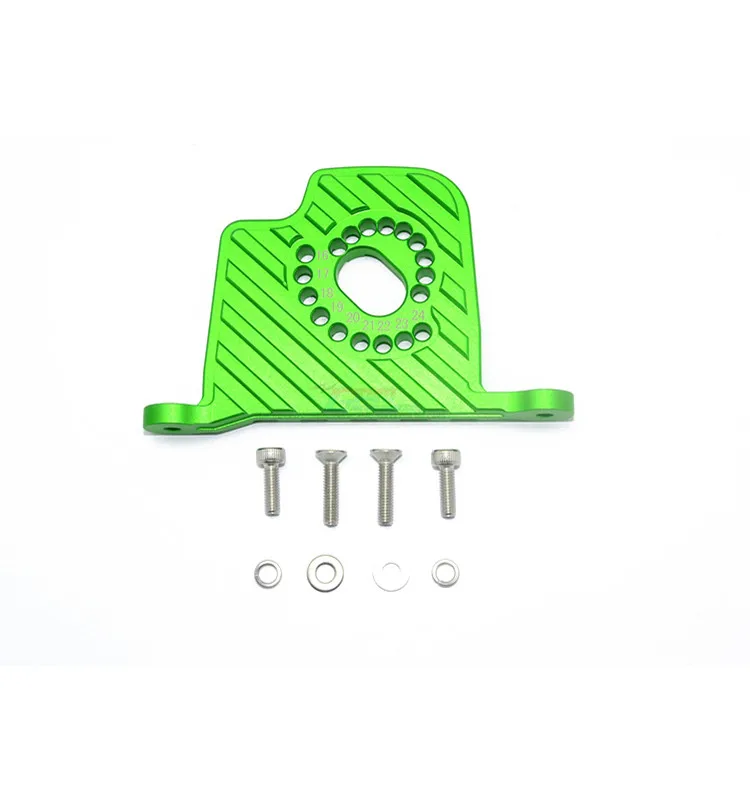 Aluminiowa płytka mocująca silnik GPM z płatkami radiatora do LOSI 1/6 Super Baja Rey