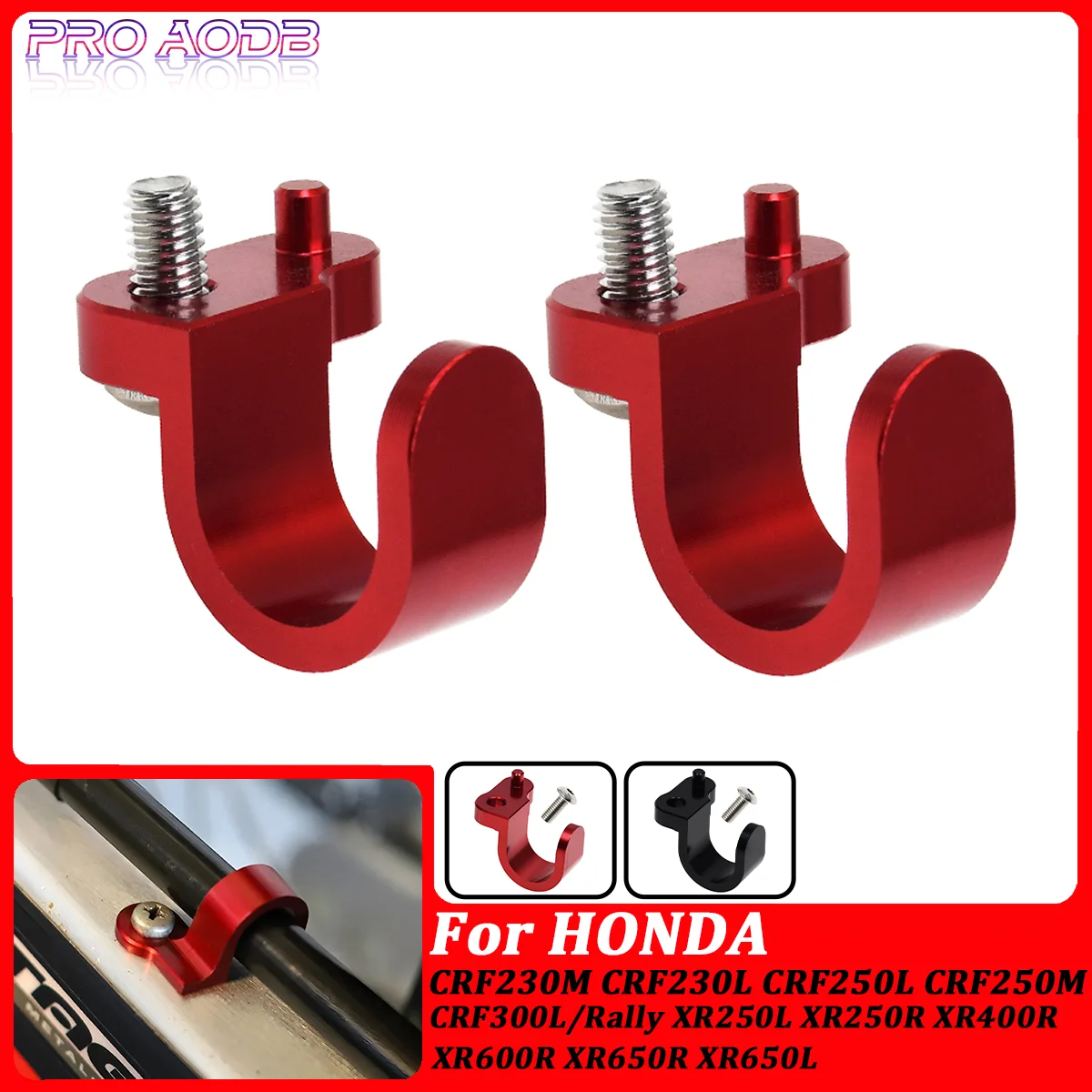 

For HONDA XR650R XR650L XR600R XR250R XR250L CRF230L 250L 300L Rear Brake Hose Guide Clamp Motorcycle Brake Line Holder