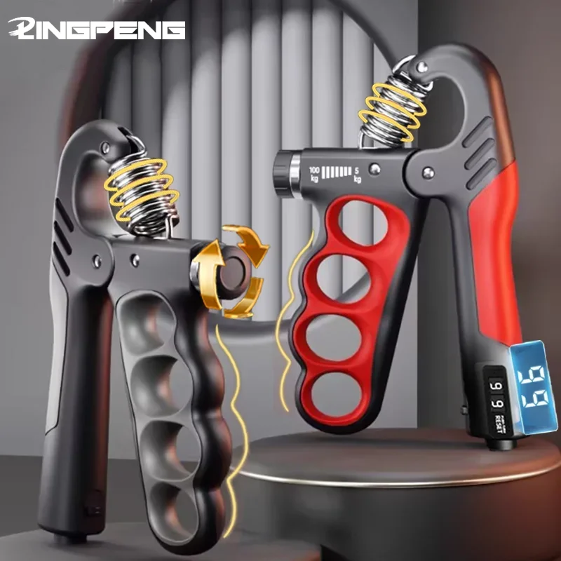 5-100kg Adjustable Grip Strength Device for Rehabilitation Training, Muscle Enhancement, Strength Training, Grip Strength Device