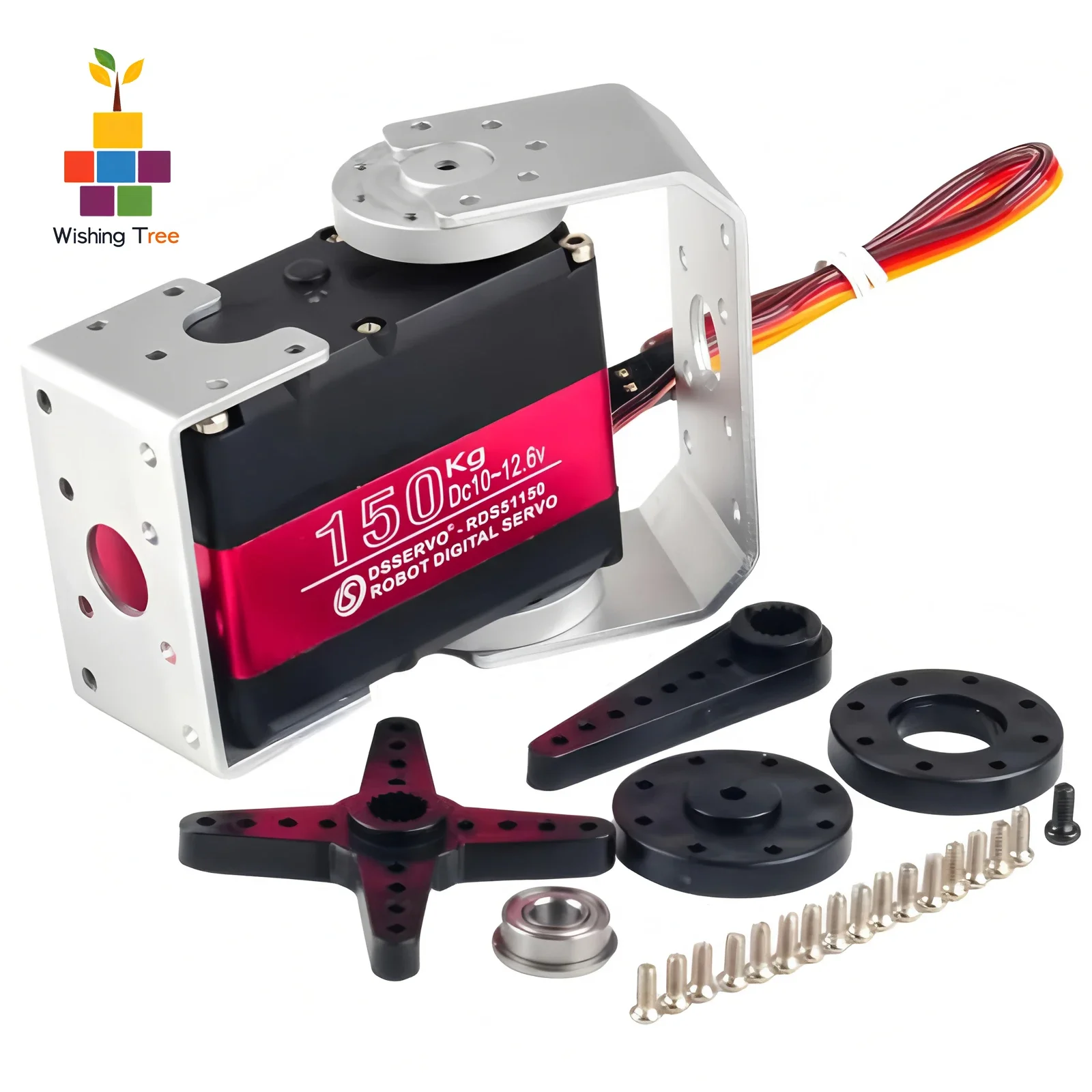 RDS51150 150 كجم ميتال جير أجهزة رقمية 12 فولت عزم دوران عالي IP66 مقاوم للماء مع دعامات U للروبوتات