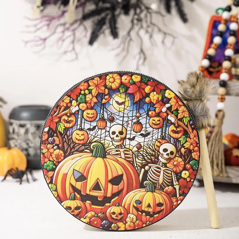 Halloween Shamanic Drum Hand Drum Meditation Native Instruments Shamanic Drums Halloween Spiritual Instrument Sound Healer