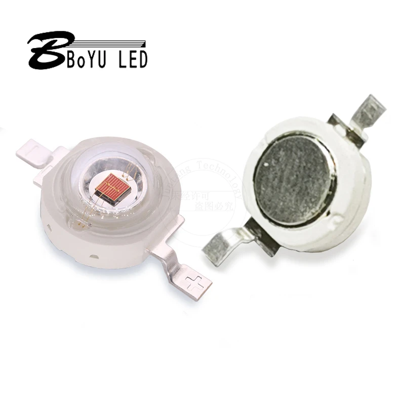 High-power LED lumens lamp beads 3W deep red light (660nm) LED diode chip indicator light landscape lighting project