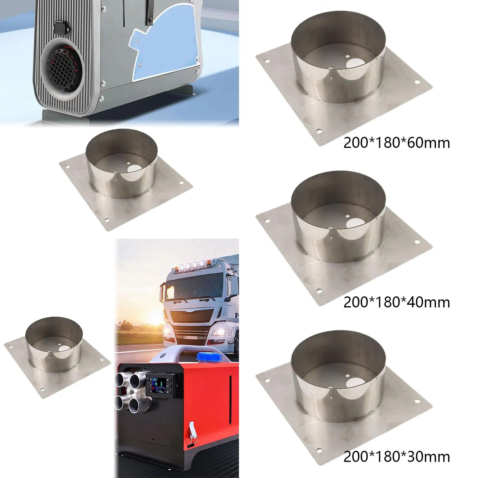 

Durable Diesel Heater Mount Plate Steel Bracket for RV Motorhome Air Parking Heater Floor Base Installation