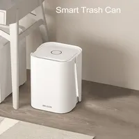 15L Automatic Touchless Trash Can Smart Induction Trash Can with Lid Office Waste Bin Wastebasket for Bedroom Liveroom Hotel