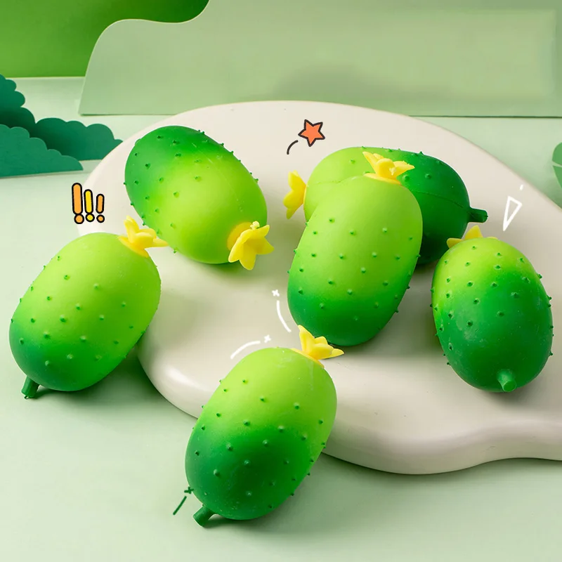 Simulação pepino squeeze brinquedos fidget bolas de alívio do estresse recuperação lenta descompressão brinquedo mole para adultos crianças presente aniversário