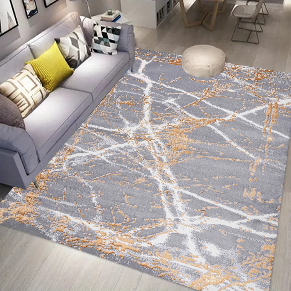Simple Solid Color Carpet Mottled Artistic and High-end Carpet Nordic Style Living Room Bedroom Decoration Rug