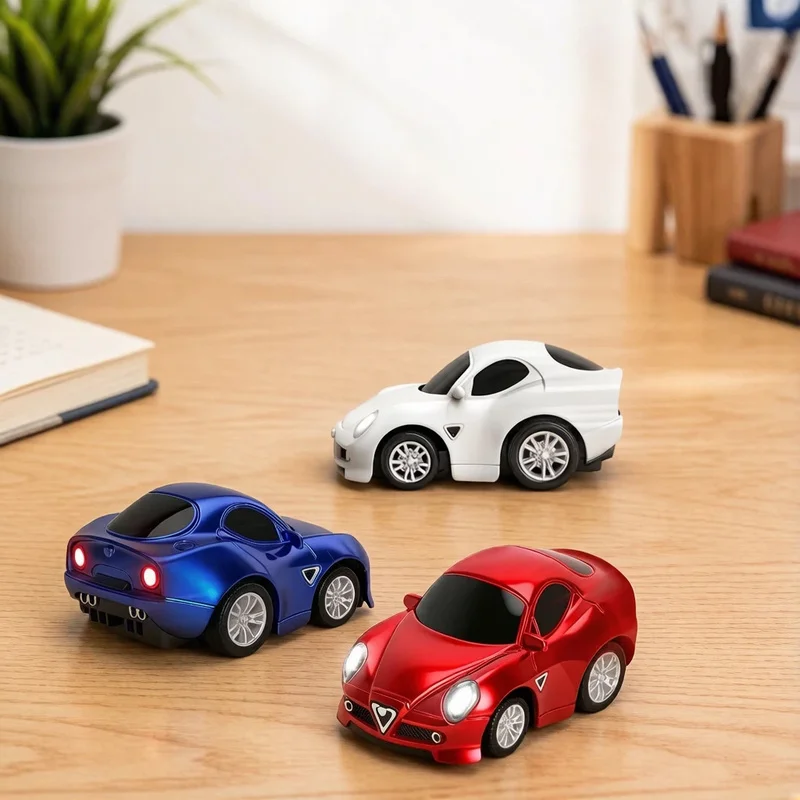 WL Q7201 Q Version Full Scale 1/72 Mini Remote Control Desktop Drift Car With Gyroscope Light Adjustable Speed Model Toy Gifts