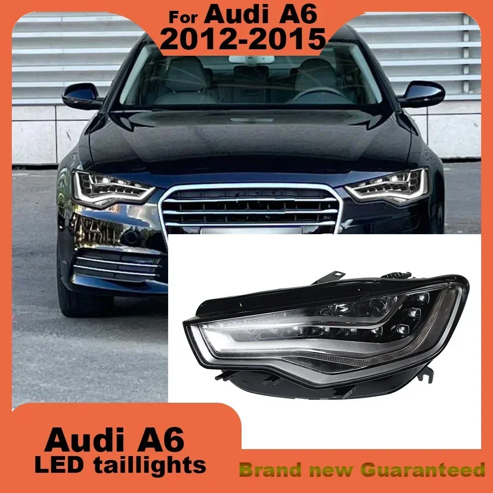 

For Audi A6 2012-2015 modification LED headlamp Laser Lenses Lamp Head Front Light Daytime running light headlight Accessories