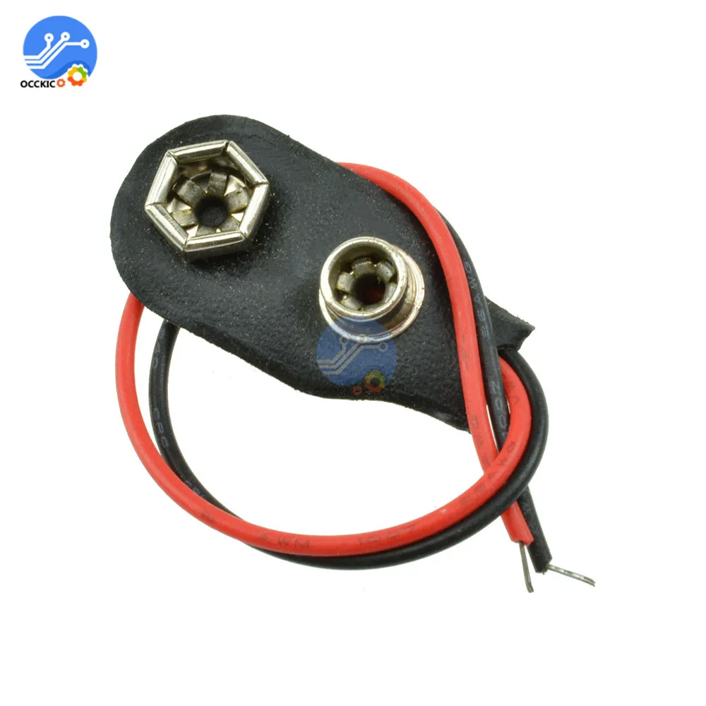 10 шт. PP3 MN1604 9 в держатель аккумулятора зажим соединитель разъем провода кабеля свинцовый преобразователь для ящиков для хранения аккумуляторов