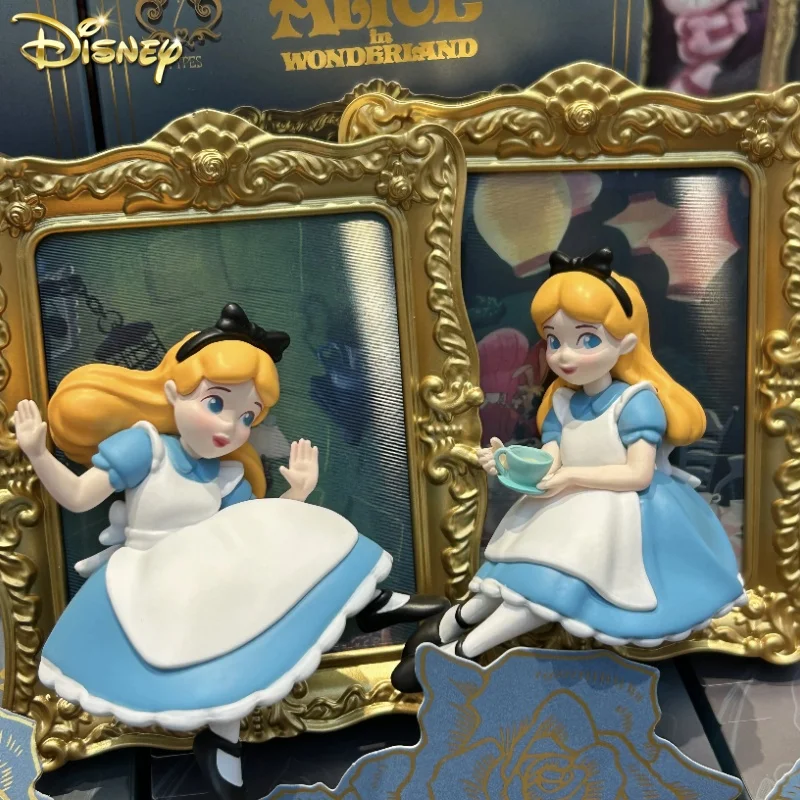 

New Genuine Disney Characters Peripheral Alice In Wonderland Series Toys Photo Frame Figure Desktop Ornaments Girls Gift Toy