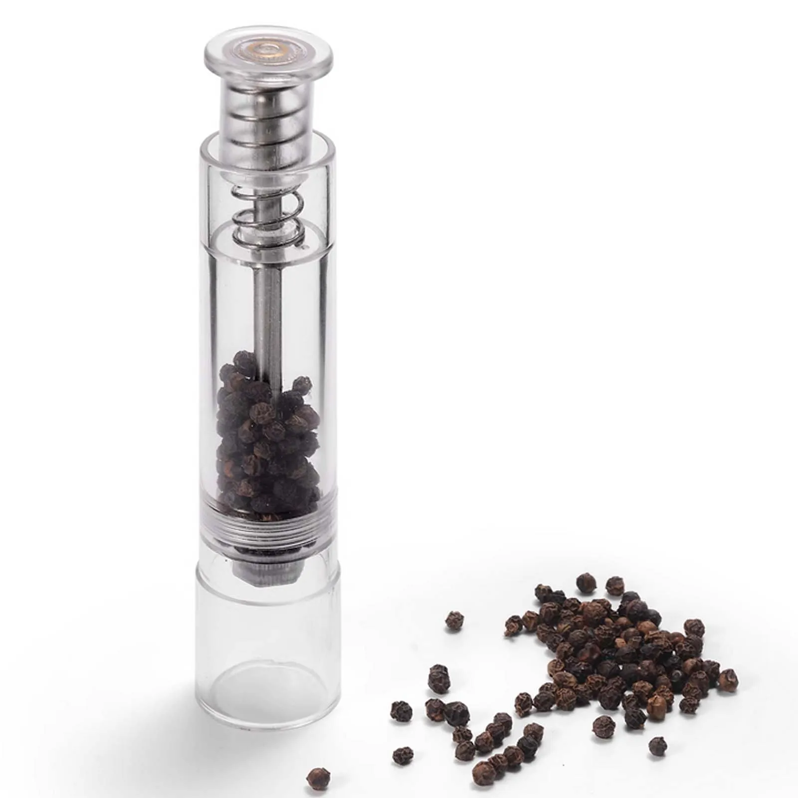 

Manual Salt Pepper Grinder Stainless Steel Kitchen Manual Thumb Grinder Sauce Milling Stick for Black Pepper, Sea Salt, Spice