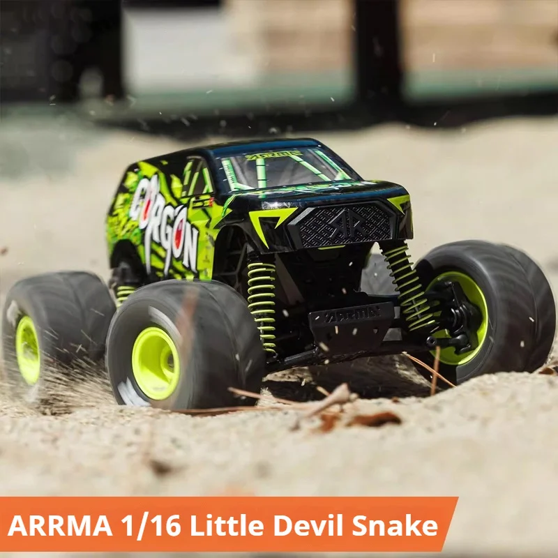 ARRMA 1:16 Little Devil Snake Ferngesteuertes elektrisches Allradantrieb gebürstetes 2S Monster Truck Geländewagen RTR GROM