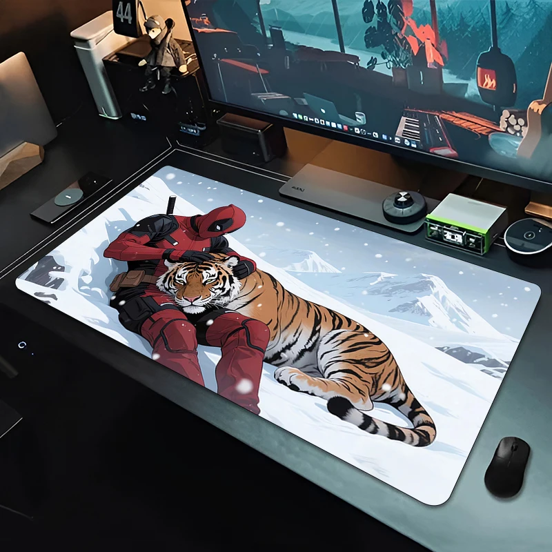 

HOT SALE Mousepad D-Deadpool Large-Sized Mouse Pad Heat-Resistant And Easy To Clean For Home And Office Use 900x400 Keyboard Pad