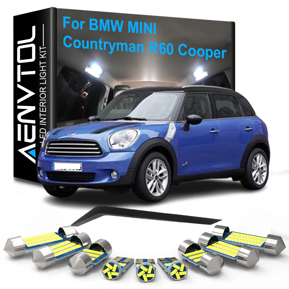 21 stücke Auto LED Innen Lichter Canbus Für MINI Countryman R60 Cooper 2010 2011 2012 2013 2014 2015 2016 Dome stamm Fuß Tür Lampe