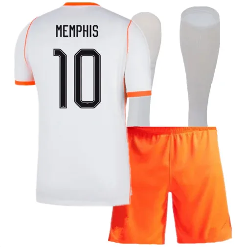 NIEUW! Hotselling thuis- en uittenue Nederlands kinderkit 2026/27 Holland oranje shirt op maat geschilderd