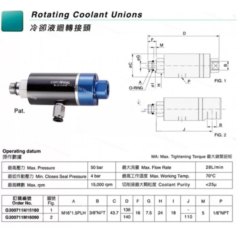TR Rotary Adapter G2008RUL0090, G200711M160090