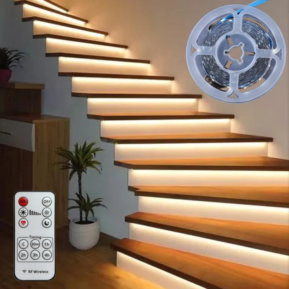 Dimmable USB LED Strip Light 5V 60LEDs/m White Warm White Red Blue Green 2835 Lamp Tape TV Backlight Lamp with RF Remote Control