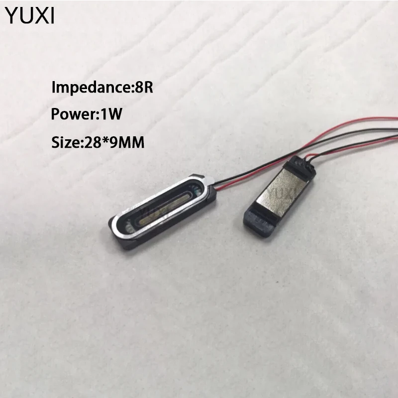 YUXI 1PCS 8 Euro 1W For 2809 Flat Panel Speaker Unit 0928 Runway shaped Speaker Driver Headband Line Speaker