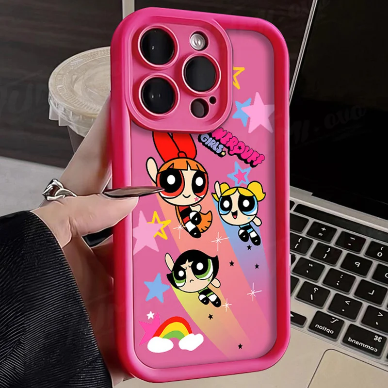 Lovely Powerpuff Girls Phone Case for Xiaomi POCO X6 X5 X4 GT F3 F4 F5 M6 Pro X3 NFC Mi 13T 12T 11T 13 12 11 Lite 5G NE Cover