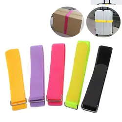 Adjustable Nylon Travel Luggage Elastic Band Luggage Cross Packing Belt Baggage Suitcase Protective Straps Travel Accessories