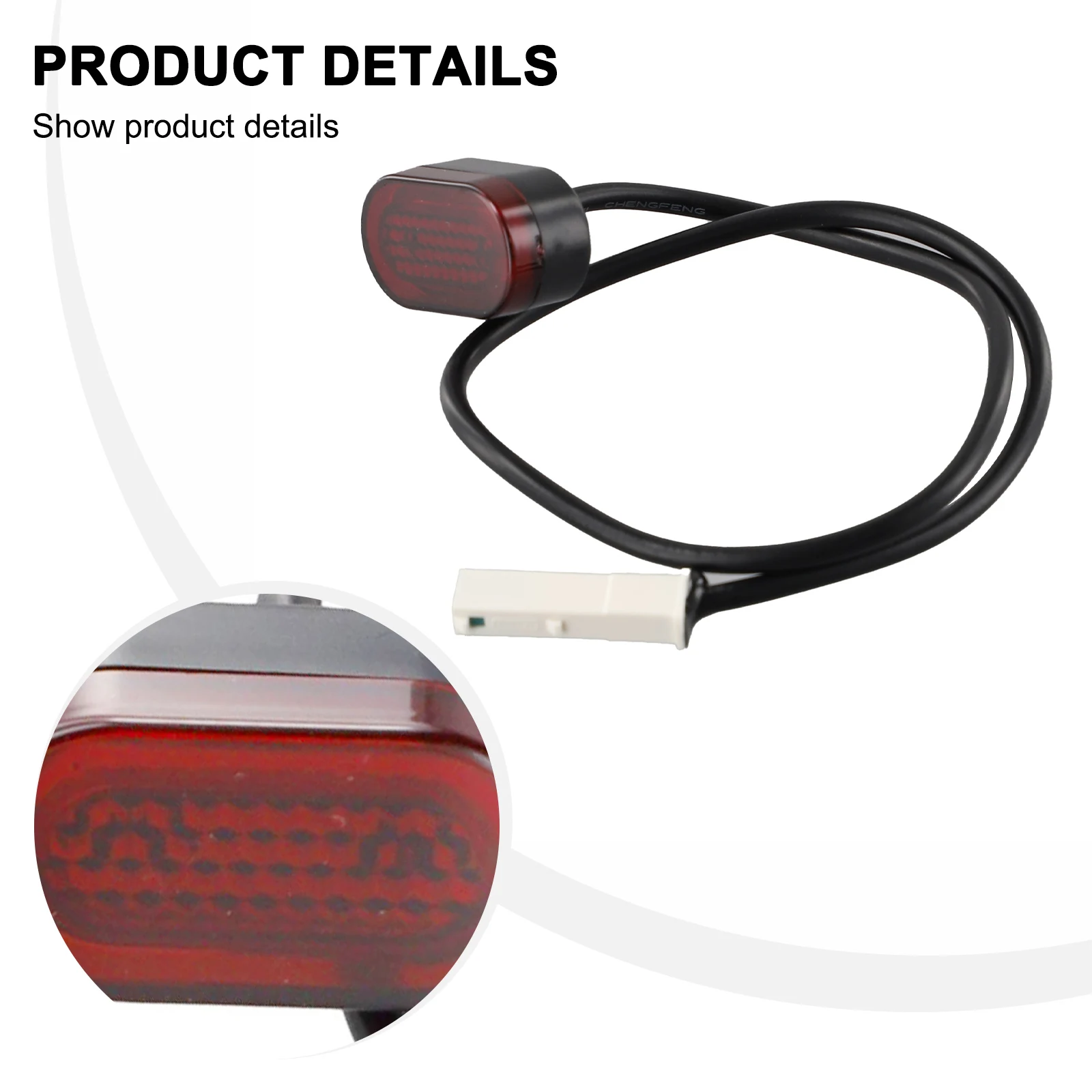 

Ensure Safety with Rear Tail Light Brake Light for NINEBOT MAX G30 Electric Scooter, ABS Material, Easy to Install 20g