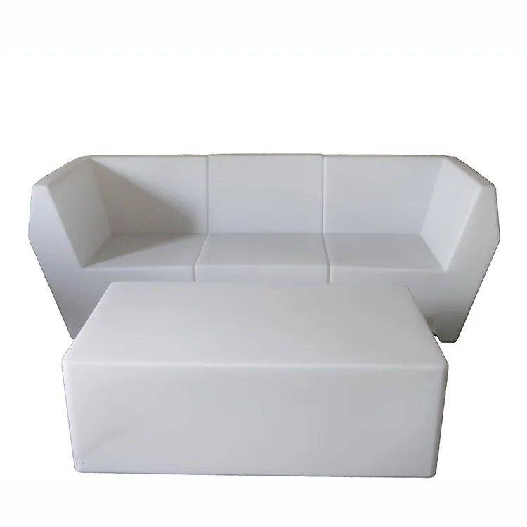 luminous sofa, hotel colorful remote control led sofa, outdoor dining bar luminous furniture