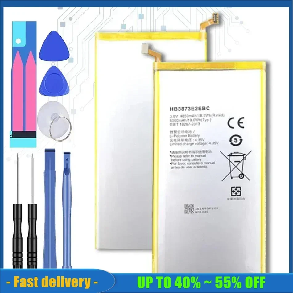 Battery for Huawei MediaPad S8-701u S8-701W GEM-701L GEM-702L T1-821L T1-821W T1-823L S7 S8/X1 X2 7.0/T1 8.0 Batteria