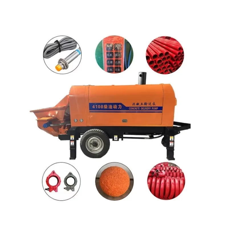 YG Customized Best Selling Style Cheap Price Concrete Pump Construction Cement Pump For Transfer 5-30mm Aggregate Concrete