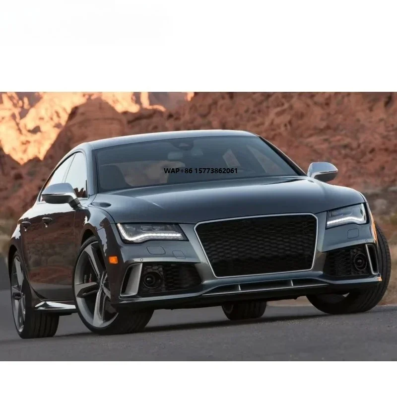 

A7 RS7 Body Kits Fit for A7 2010-2015 Year to RS7 Style PP Plastic Car Bumper Front Bumper Grille and Rear Lip Body Kits for A7